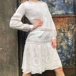 Satin and Lace Dress