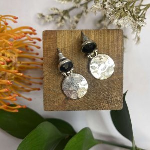 BLACK and SILVER EARRINGS