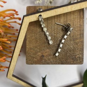 DIAMANTÉ DROP EARRINGS