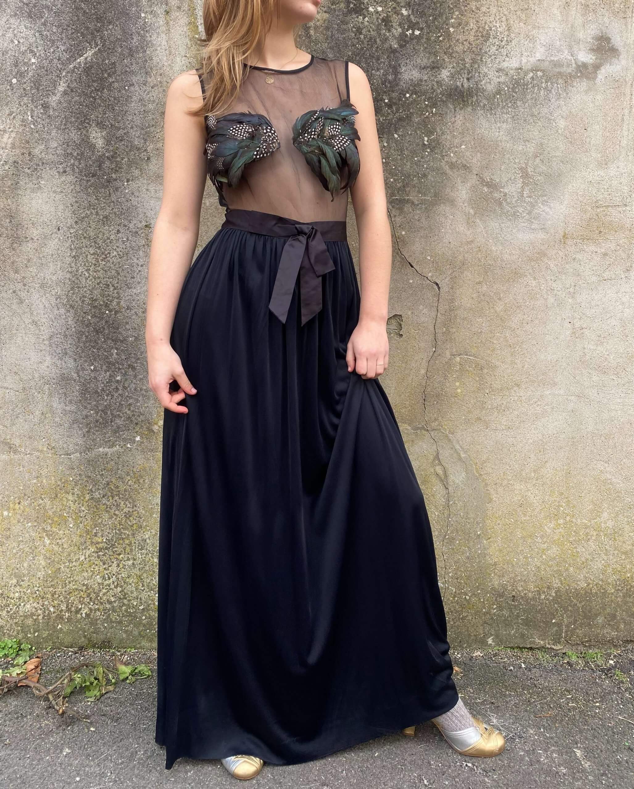 Jean Varon Feather Dress