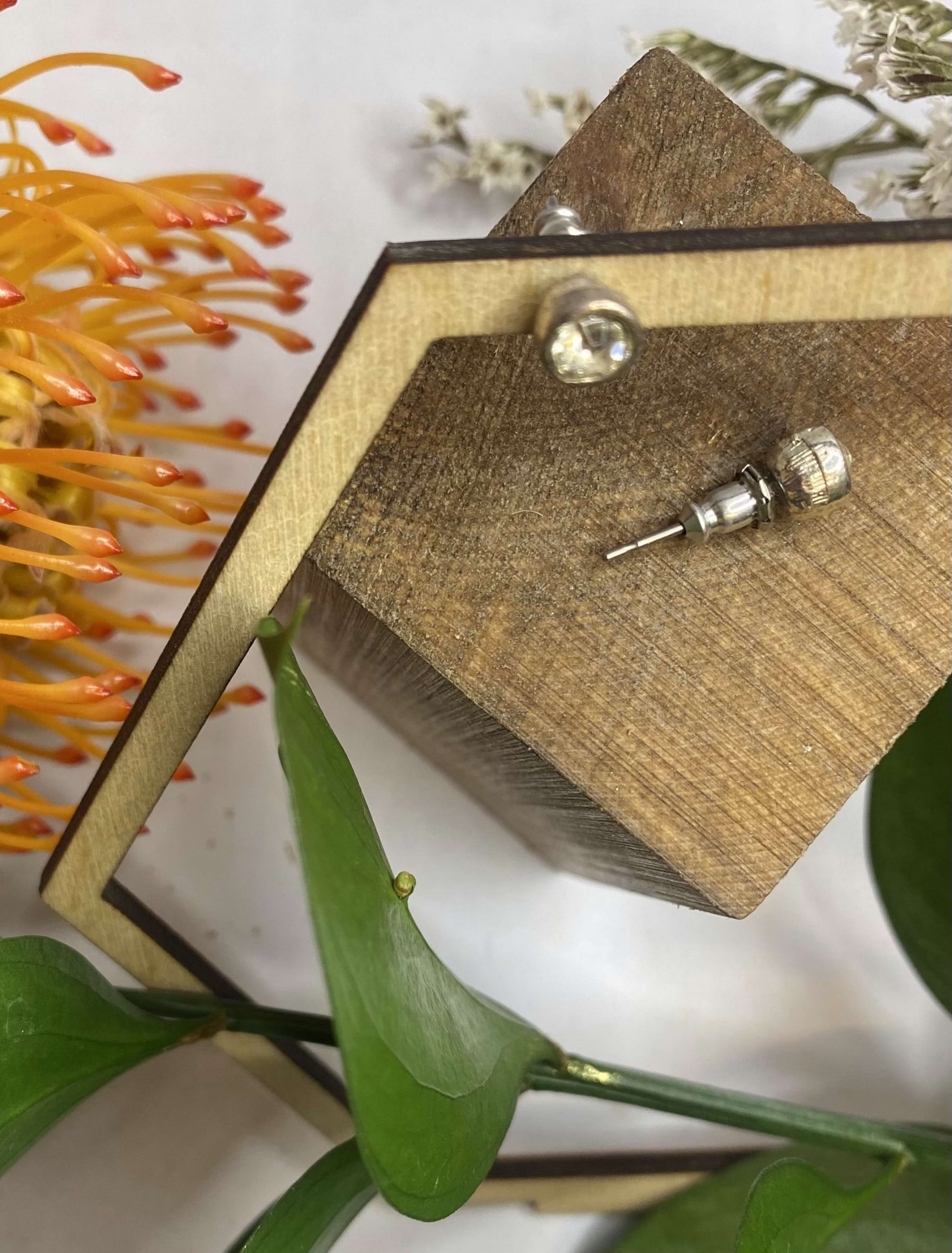 DIAMANTÉ STUD EARRINGS