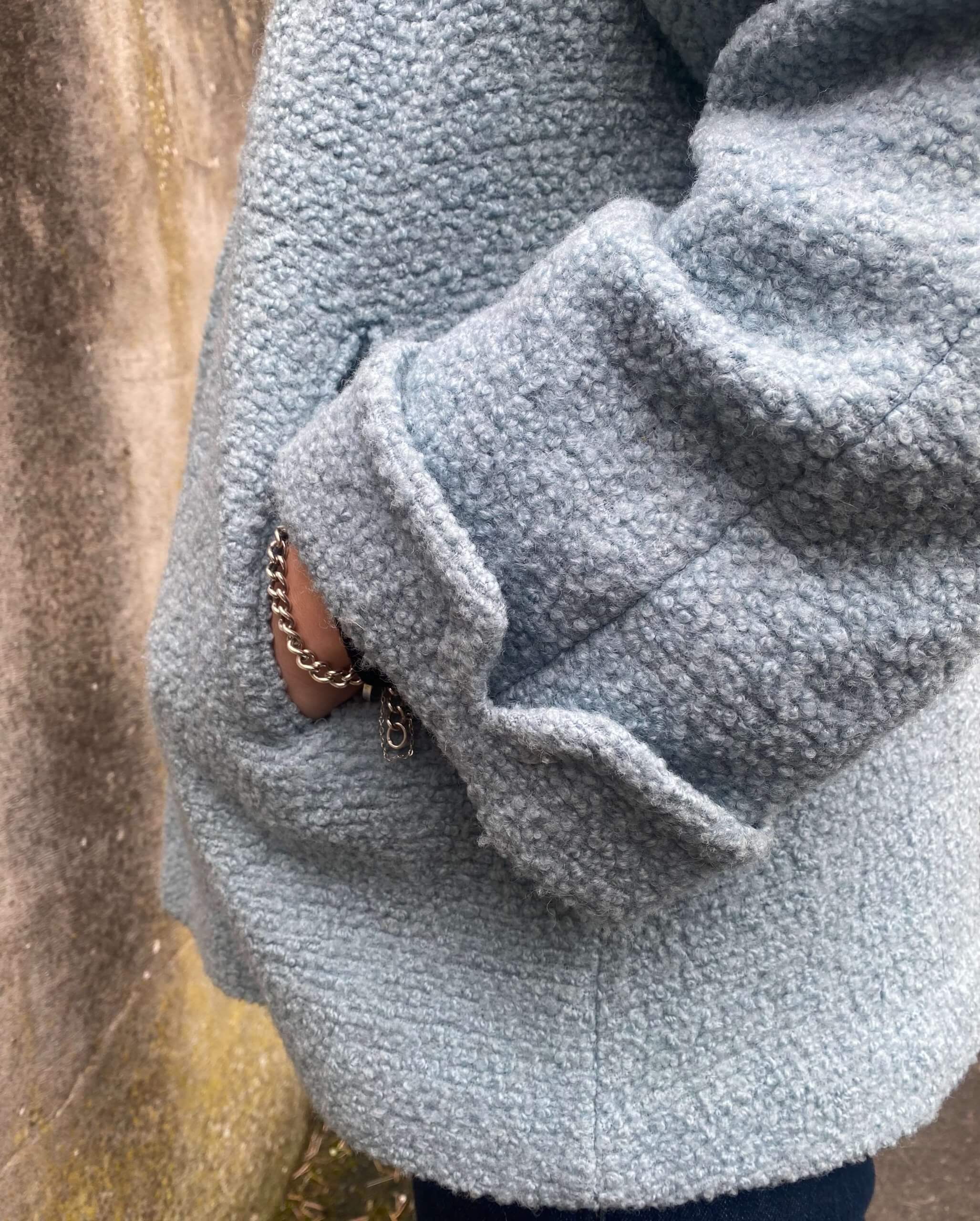 Chic 1950s Pale Blue Swing Jacket - Image 5