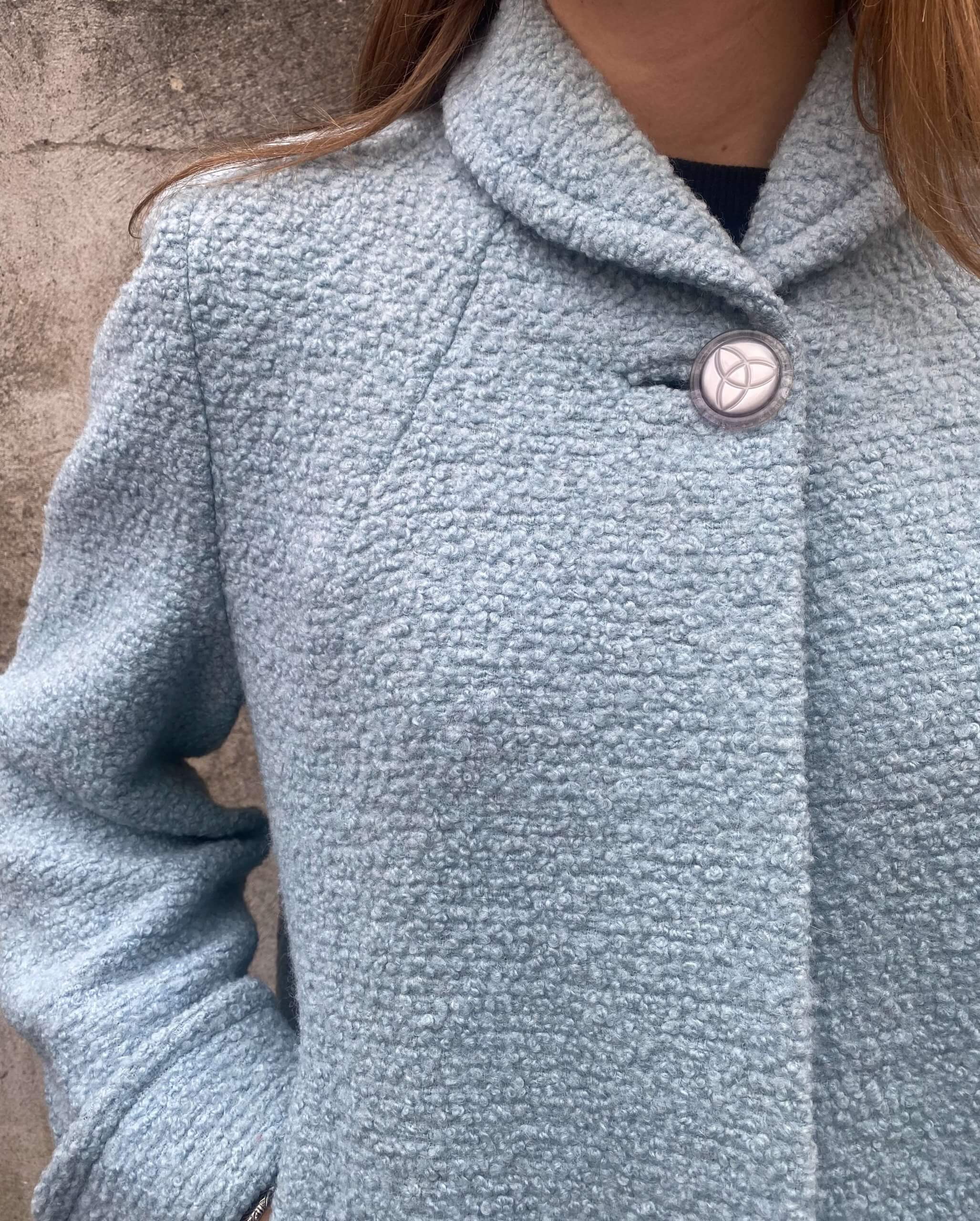 Chic 1950s Pale Blue Swing Jacket - Image 6